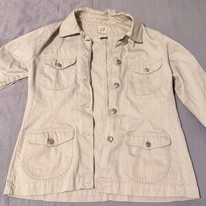 GAP Light Tan Denim Casual Jacket